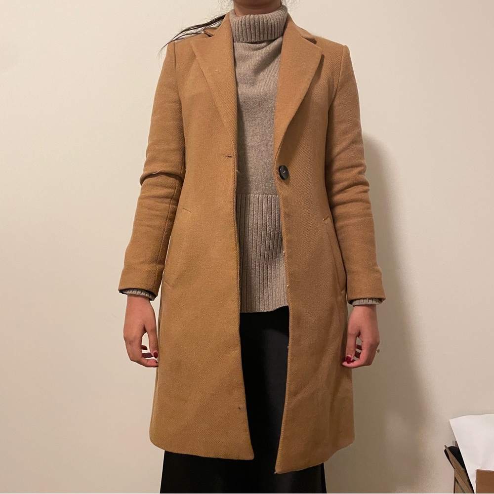 Camel wool coat